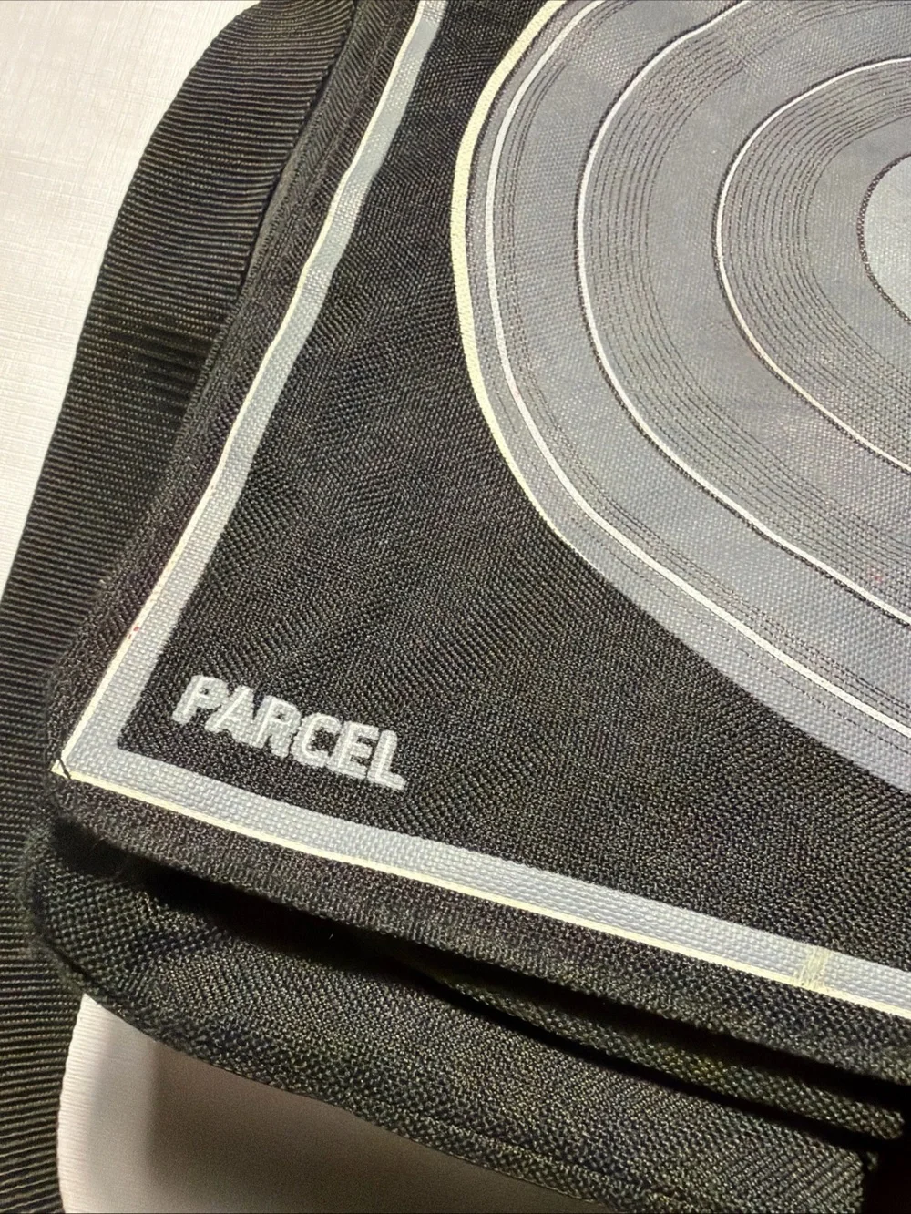 Vintage Parcel Audio Couture Vinyl Record Tote Shoulder Bag Loop NYC